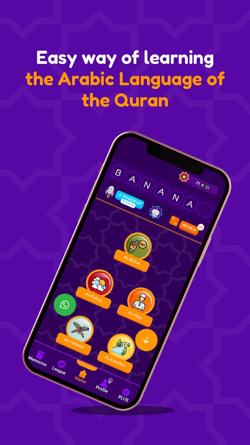 Publisher preview of the Think Quran app learning pathway
